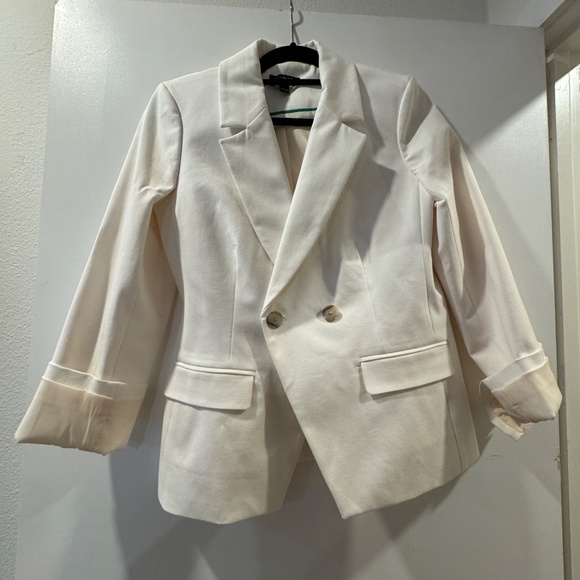 J.Crew $248 Devon Blazer Bi-Stretch Cotton Blend Ivory Size 4 - Picture 5 of 9